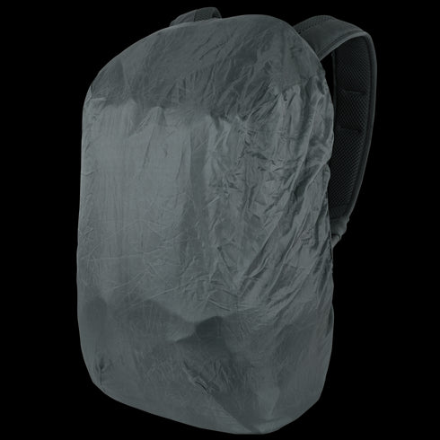 The Condor Elite Fail Safe Urban Backpack Gen II 18L by Condor, featuring a fitted waterproof cover for first responders, is shown in gray at a slight angle against a white background.